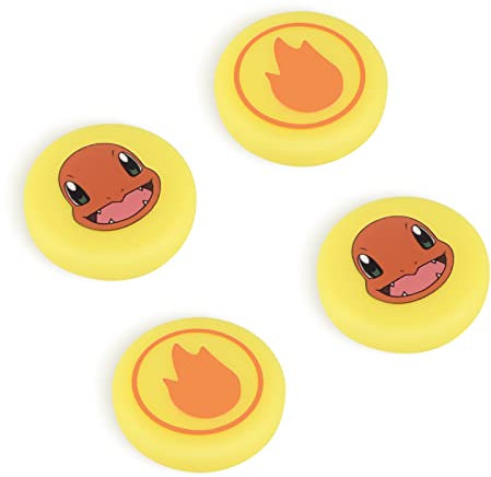 DLseego Joystick-Kappen Kompatibel mit Switch/Switch Lite/Switch OLED Joy Con,Niedliche Silikon Analog Stick Caps, schützende Daumengriff Abdeckungen - Feuerspeiender Drache (4PCS)
