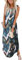 Cuptacc Damen Kleider Sommer Midikleid mit Taschen Tank Kleid Lockere Batik Cocktailkleid Tropisches Blatt,3Xl50