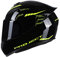 Mulcort Motorradhelm Full Face Rapid Street Helm Unisex Erwachsene Cool Rider Equipment Four Seasons New Street Touring Motorradhelm Style D Größe L, Black and green, XL