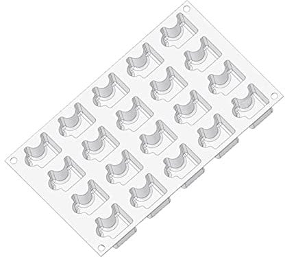 RAKUTE HUANGXING - Geometric Mousse Silicone Cake Mold Jigsaw Puzzle French Dessert Mould Muffin Decorating Tools Baking Pastry Tray Baking