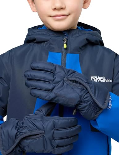 Jack Wolfskin Unisex Kinder Easy Entry Glove K Handschuh, Night Blue, 140