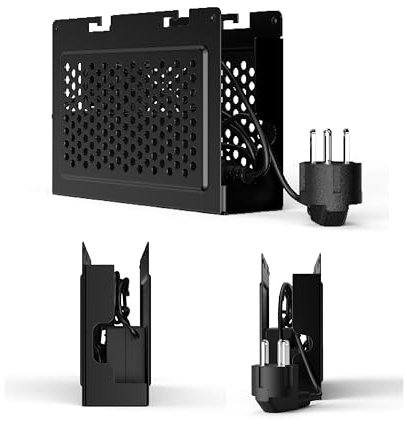 HumanCentric Power Supply Holder Add-On for HumanCentric Dual VESA Sleeve Part Number 101-2110, Compatible Only with Dell OptiPlex MFF, Metal Enclosure Box Optional Add On Requires Part 101-2110