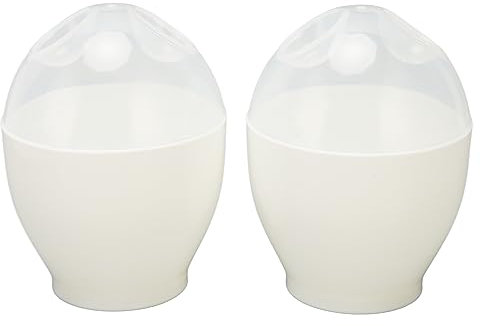Tonysa 2 Pezzi Microonde Cuociuova Creatore Bracconiere Leggero Portatile Mini Tazza di Cottura Bollente per Uova per la Colazione in Cucina