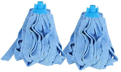 Mobestech Mop Head Replacement Pads 2 Pack Microfiber Mop Heads for Wood Tile Marble and More
