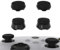 PlayVital 2 Alturas Tapas de Joystick para Xbox - Extensores de Pulgar para Xbox Core, Tapones de Thumbstick para Xbox One Mando, Antideslizante y Mejor Agarre (Thumbs Pro Armor-Negro)