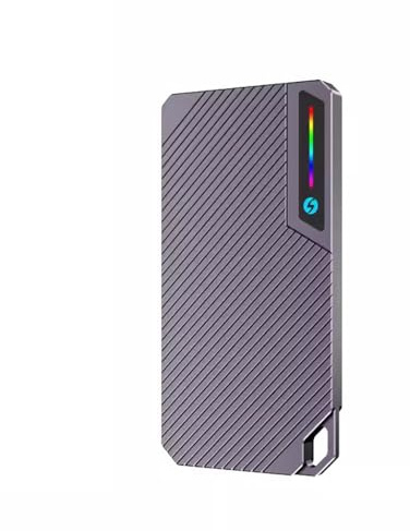 JMT M.2 RGB SSD Gehäuse 10Gbps Master Control 9210B Kompatibel mit NVME SATA M.2 2280 M-Key B+M Key SSD (-007)