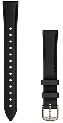 Garmin Lily 2 Wechselarmband Leder Schwarz 14 mm 010-13302-22