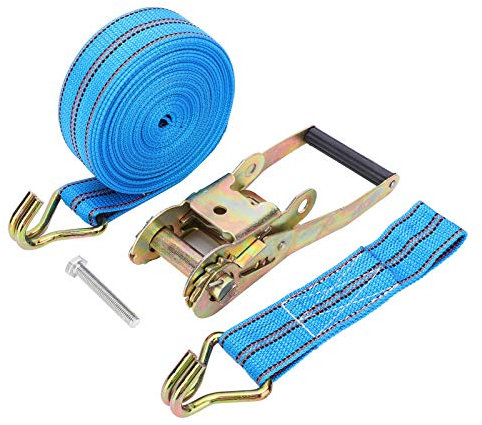 Ratschenbinder, Ratschenbinder, Fester Bandspanner, Robuster Daunengurt, Polyester-Legierungsstahl, Industriebedarf, 10 M Ratsche, Ratschen-Zurrgurte (60mm)