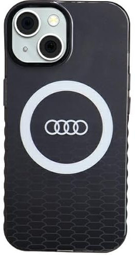 Audi IML Big Logo Case Hülle für iPhone 15/14 / 13 6.1 Schwarz hardcase AU-IMLMIP15-Q5/D2-BK