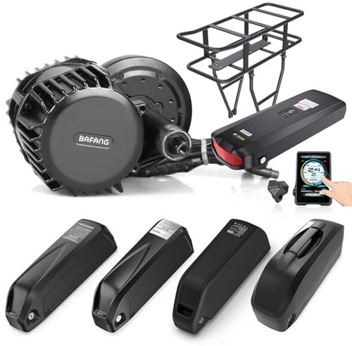 Bafang 1000W 48V 68MM Mittelmotor BBS-HD G320 Elektrofahrrad Umbausatz Ebike Umbaukit mit Touchscreen T1 Mehrsprachigkeit Display, 20Ah VoltzX Akku