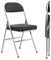 Wohenster 2 Klappstuhl Gepolstert, Klappstühle aus Leder und Starker Metallrahmen, Klappsessel bis 150 kg, Campingstuhl Faltbar, Stuhl Bürostuhl Platzsparender Schreibtischstuhl, Schwarz Folding Chair
