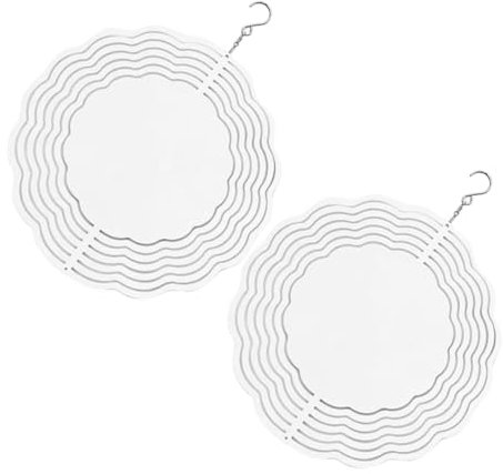 Milisten 2pièces Sublimation Wind Décor Suspendu Personnalisable pour Jardin Patio Et Balcon Ornement De Vent Résistant Aux Intempéries