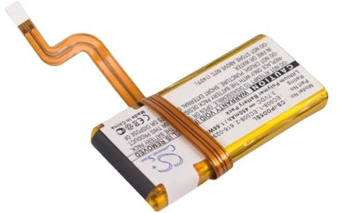 Media Player Battery 3.7V/450mAh for Apple iPOD Classic 6th GEN A1238/MB029C/A,Video,G5 A1036/MA146X/A,U2 MA664/MA452,30GB/80GB