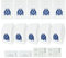 DLAIMI 10 sacs à poussière adaptés aux aspirateurs compatibles avec Miel e GN,3D Efficiency pour miele compact C1 / C2, S4, S6 Series avec filtre de protection moteur