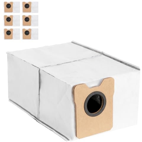eufy Replacement Dust Bags for Robot Vacuum Omni C20, Detachable, Large Capacity, 6-Pack Included