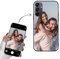 Yoedge Personalisierte Handyhülle für Samsung Galaxy A15 4G/5G Hülle Selbst Gestalten mit Eigenem Foto Bild Text Personalisiert Case Individuelle Schutzhülle Schwarz Cover für Samsung A15 6,5