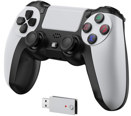 IWGAME Controller per PlayStation 5, compatibile con PS5/PS5 Pro/PS4/PC, controller wireless supporta turbo regolabile, rimappatura, effetto Hall, controller di gioco per giochi PS5 (adattatore 2.4G