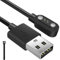 AXFEE Chargeur Montre Connectée, 2 Pins 2,84mm USB Câble de Chargement Magnétique Compatible avec Ya-May SW023 SW021 SW025, Let-sfit ID205L ID205U ID205S ID206 ID216 Will-ful Montre Intelligente