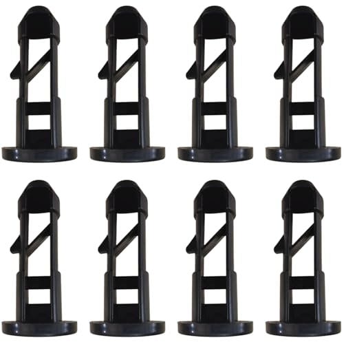 8Pcs Wheelie Bin Lock for Lid Wheelie Bin Lid Hinge Pins Sturdy Plastic Wheelie Bin Lock for Lid Household And Commercial Trash Can Latch Flexible Bin Cover Fixings,Wheelie Bin Clips 2.6