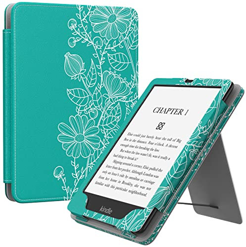 MoKo Étui Compatible avec 6,8 Pouces Kindle Paperwhite 11e Gén Modèle 2021, Coque de Protection avec Dragonne, Auto Réveil/Veille pour Kindle Paperwhite Édition Signature, Dessin au Trait