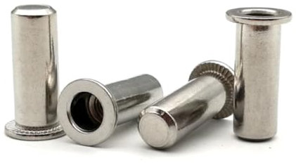 Blindnietmuttern, Blindnietmuttern aus Edelstahl, auslaufsichere Einsätze, Mutter mit geschlossenem Ende M3m4m5m6m8m10, Flachkopf-Nietmutter, hermetisch und wasserdicht versiegelt(M417.5 (20pcs))