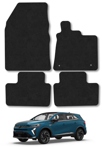Renault Symbioz (2024+) [Full Hybrid] Carpet Car Mats | Black Edge Trim Tailored Fit Floor Mats Full Coverage Protection Accessories Easy Clean Anti Slip Made in the UK