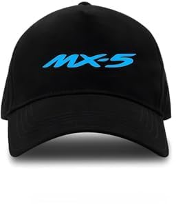 MWWYSF Kappe Herren, Stylische Baseballkappe für Herren – für Mazda MX-5 Bequeme Herren Baseball Cap – Trendige Kappen für Männer,One Size-A