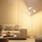 SIBRILLE Stehlampe Wohnzimmer, 36W 2500LM Moderne Stehlampe LED Dimmbar mit Fernbedienung & Berührung 2700K-6500K, 3-Licht Leselampe Deckenfluter LED für Wohnzimmer Schlafzimmer Büro Hotel, Weiß