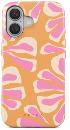 BURGA Handyhülle für iPhone 16 – Unisex Hybrid-Schutzhülle mit stoßdämpfendem TPU & kratzfester Außenschale, erhöhter Displayrand, MagSafe-kompatibel, kabelloses Laden, stylisches Design