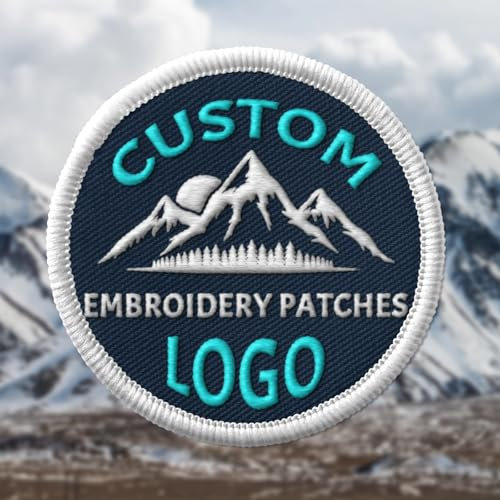 Custom Embroidered Patches, Personalized Iron-On, Sew-On, or Patches for Clothes, Backpacks, Hats, Custom Logo Patches for Businesses, Teams, and DIY Fashion