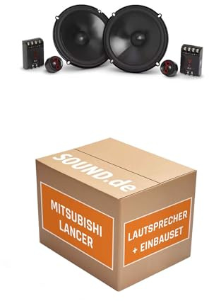Lautsprecher Boxen Einbaupaket für JBL Stage3 607CF kompatibel mit Mitsubishi Lancer CY0 vorne | 2X Tief-Mitteltöner 2X Hochtöner