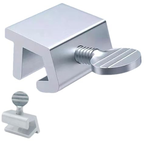 Cerradura para ventana corrediza - Acero inoxidable 4,5x1,6x1,1cm 1,77x0,63x0,43in | Cerradura de seguridad sin perforaciones con diseño a prueba de niños, tope ajustable, antirrobo | Seguridad de la