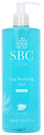 SBC Skincare Leg Soothing Gel for Legs, Ankles & Feet – Fast-Absorbing & Instant Cooling Arnica Gel with Witch Hazel & Glycerin to Soothe Tired, Heavy & Puffy-Feeling Legs, Water-Based, 500ml
