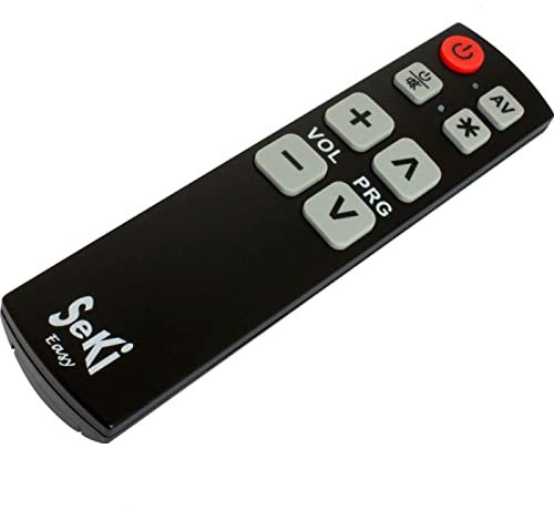 SeKi Easy schwarz - Lernbare Großtastenfernbedienung