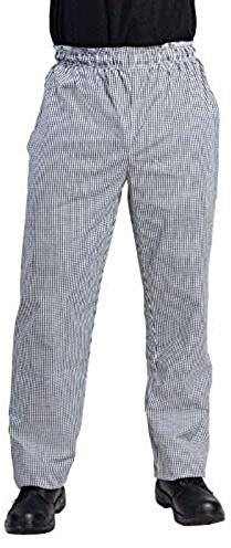 Whites Vegas unisex koksbroek zwart-wit geruit - XS