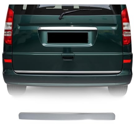 OMAC Kofferraumleiste Heckleiste kompatibel mit Mercedes Vito W639 2003-2014 Edelstahl Chrom
