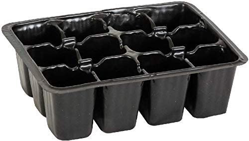 Verdemax 2287 - Vivaio con 12 celle di plastica, 18 x 13 x 5 cm (5 Pezzi)