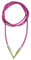 L&L® 3.5mm Nylon Stereo Jack To Jack Audio Headphone Aux Cable Lead for iPhone ipod (Hot pink)