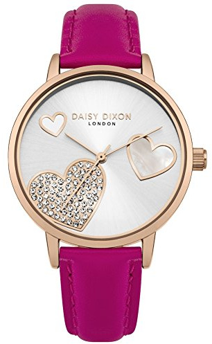 Daisy Dixon London Damen Armbanduhr Analog Quarz Leder DD076PRG