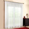 Maßgeschneiderte weiße Voile Store Gardine, Vorhang nach Maß, inklusive Blei und Kräuselband (Universalband), Höhe 90 – 295 cm(240cm Höhe x 500 cm Breite)