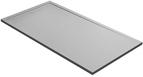 Receveur de douche 70 x 120 cm en pierre Podrini Makalu gris clair