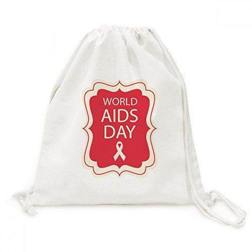 DIYthinker Red Ribbon 1.Dezember HIV Canvas-Rucksack Reisen Shopping Bags