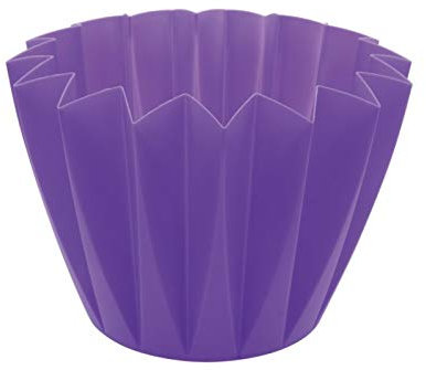 10 x Pflanztöpfe Adonis _ Blumentopf Übertopf aus Kunststoff in tollen Farben – für Balkon, Garten, Fensterbank, Innen- & Außenbereich – wetterfest, leicht, moderne Farben & Form (Ø 11 cm - Lila)