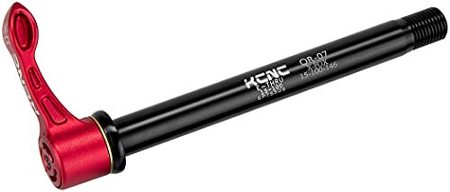 KCNC KQR07-SH Quick & Easy Steckachse 15x100mm Shimano E-Thru/Fox rot/schwarz