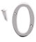 3 Polished Chrome House Number 0 Front Door Building Porch Gate Address Zero