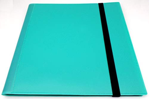 docsmagic.de Pro-Player 12-Pocket Playset Album Mint - 480 Card Binder - MTG - PKM - YGO - Sammelalbum Aqua