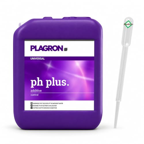 Weedness Plagron pH+ Plus 1 Liter Flüssig - ph-senker Dünger Pflanzen Grow Anbau Indoor Down Granulat Tomaten Rasen Orchideen