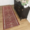 TAPISO Colorado Läufer Teppich Brücke Klassisch Flur Kurzflor Orientalisch Rot Creme Floral Ornament Traditionell Muster ÖKOTEX 120 x 120 cm