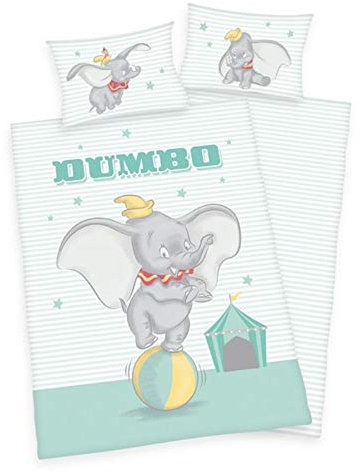 Herding Baby Bettwäsche Disney Dumbo 100 x 135 cm 100% Baumwolle