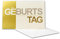 Geburtstagskarten Set 40 Stück mit Umschlag Weiß DIN B6 - Motiv Zum Geburtstag Gold - Goldene Folienprägung - Glückwunschkarte Geburtstag Klappkarte